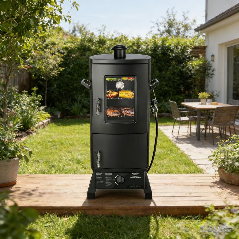 Vertical Barbecue Smoker Set