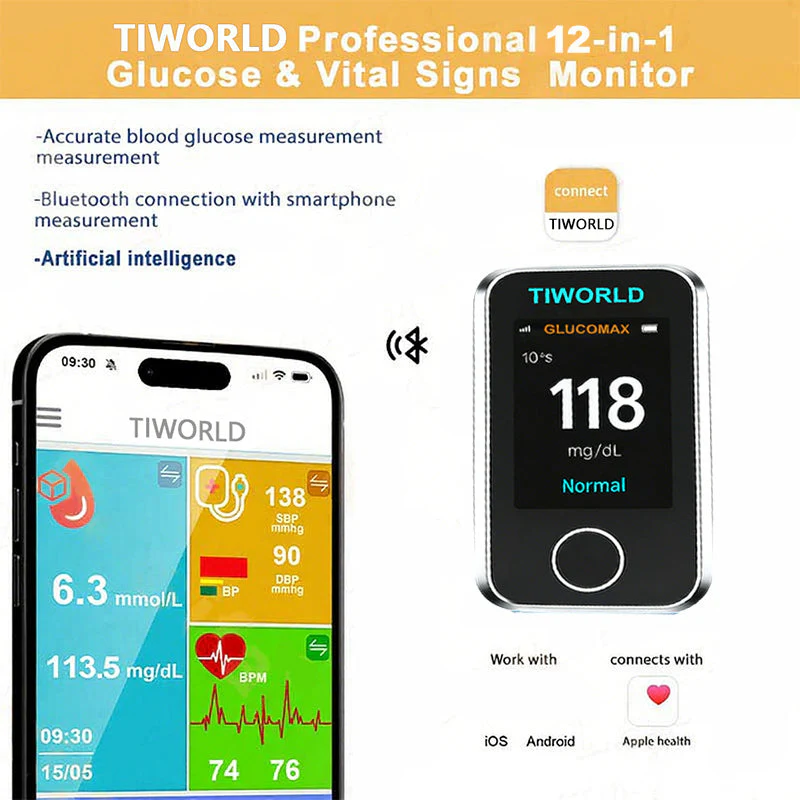 Tiworld Non - Invasive Blood Glucose Monitor