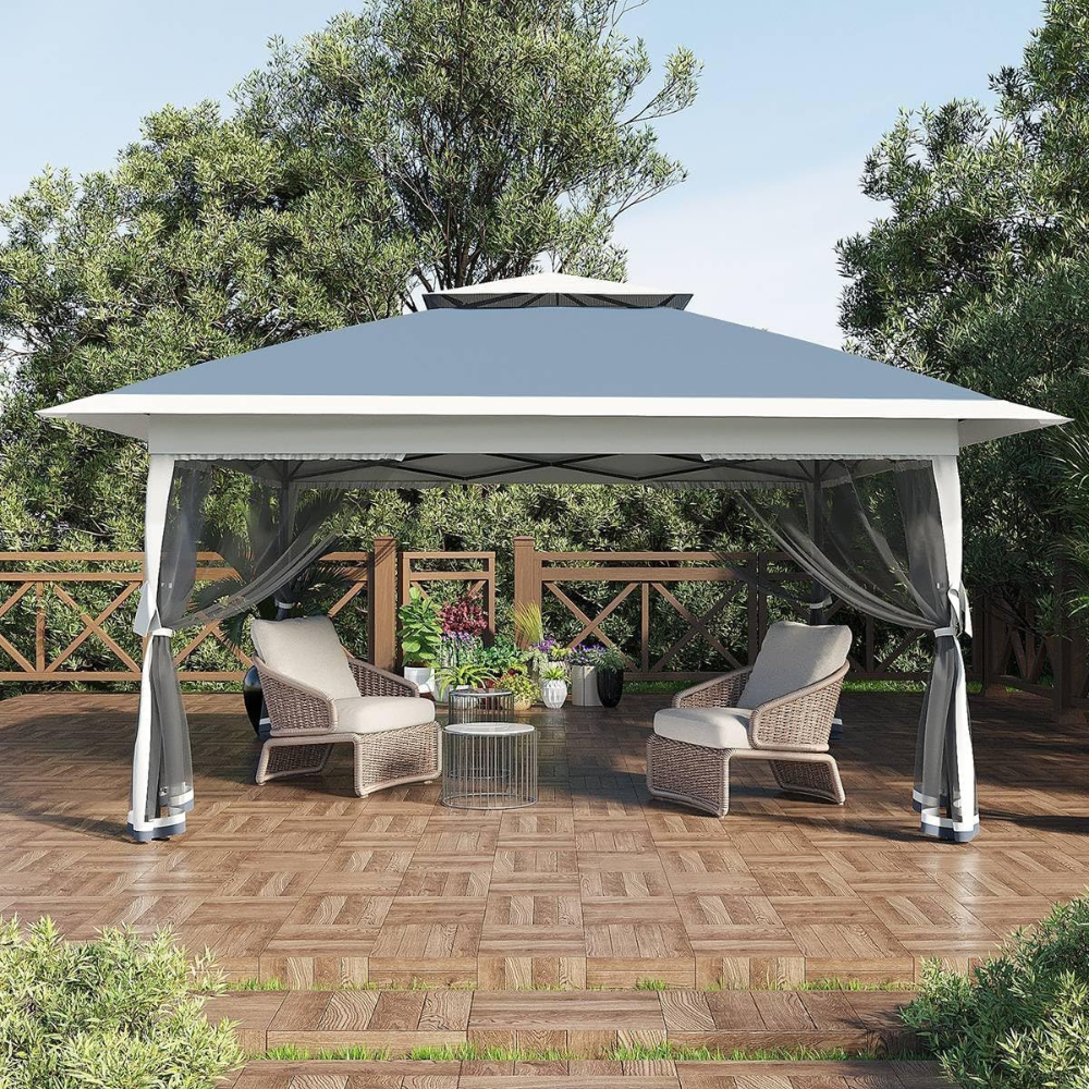 Brisa 13×13 Pop-Up Gazebo with Mesh Netting