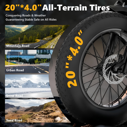Brisa All-Terrain 1500W Peak Motor Electric Bike