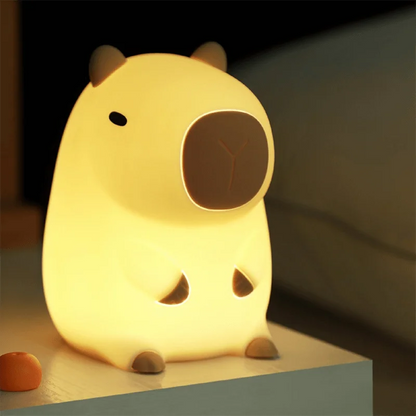 Capybara Squishy Silicone LED Night Light