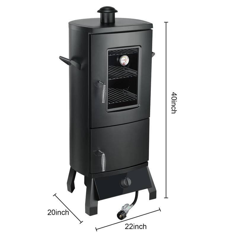 Vertical Barbecue Smoker Set