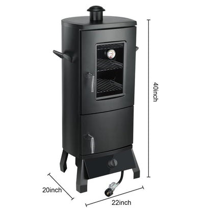 Vertical Barbecue Smoker Set