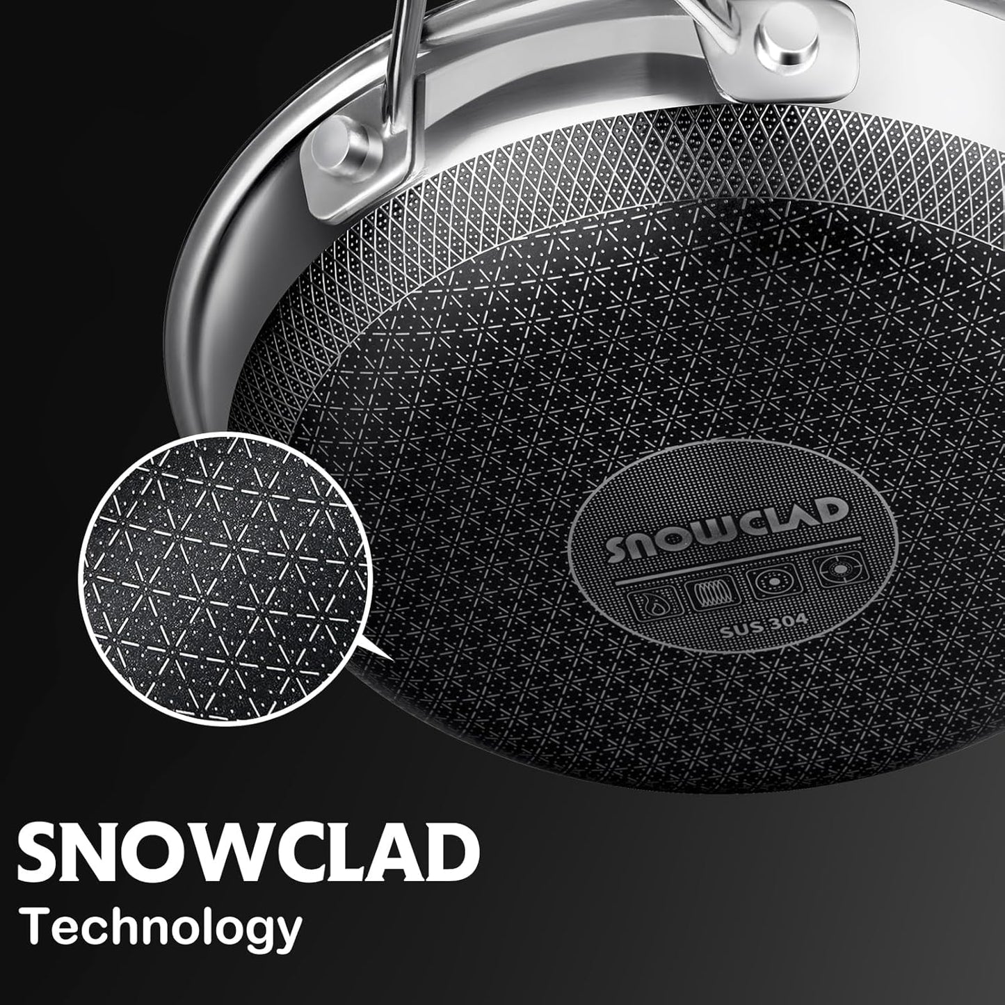 SNOWCLAD 10-Pcs Pots and Pans Set