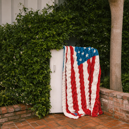 Patriotic Flag Blanket