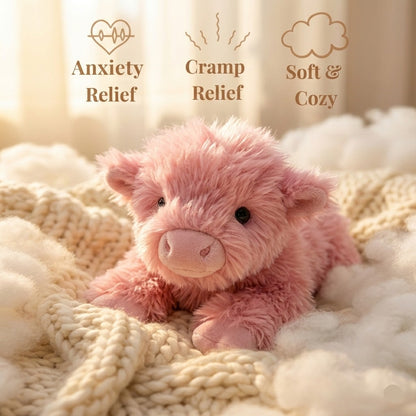 Pink Highland Cow Plush