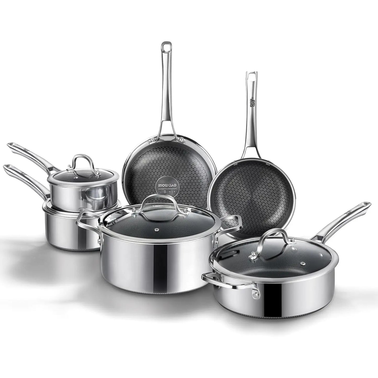 SNOWCLAD 10-Pcs Pots and Pans Set