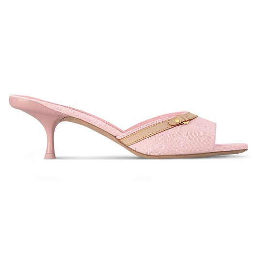 LV Monogram Heeled Mules
