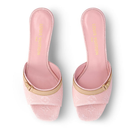 LV Monogram Heeled Mules