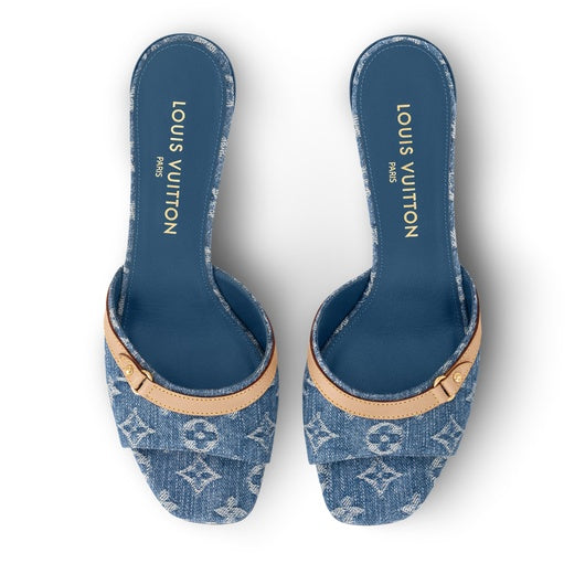 LV Monogram Heeled Mules