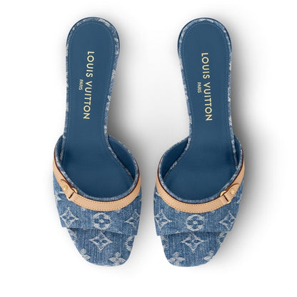 LV Monogram Heeled Mules