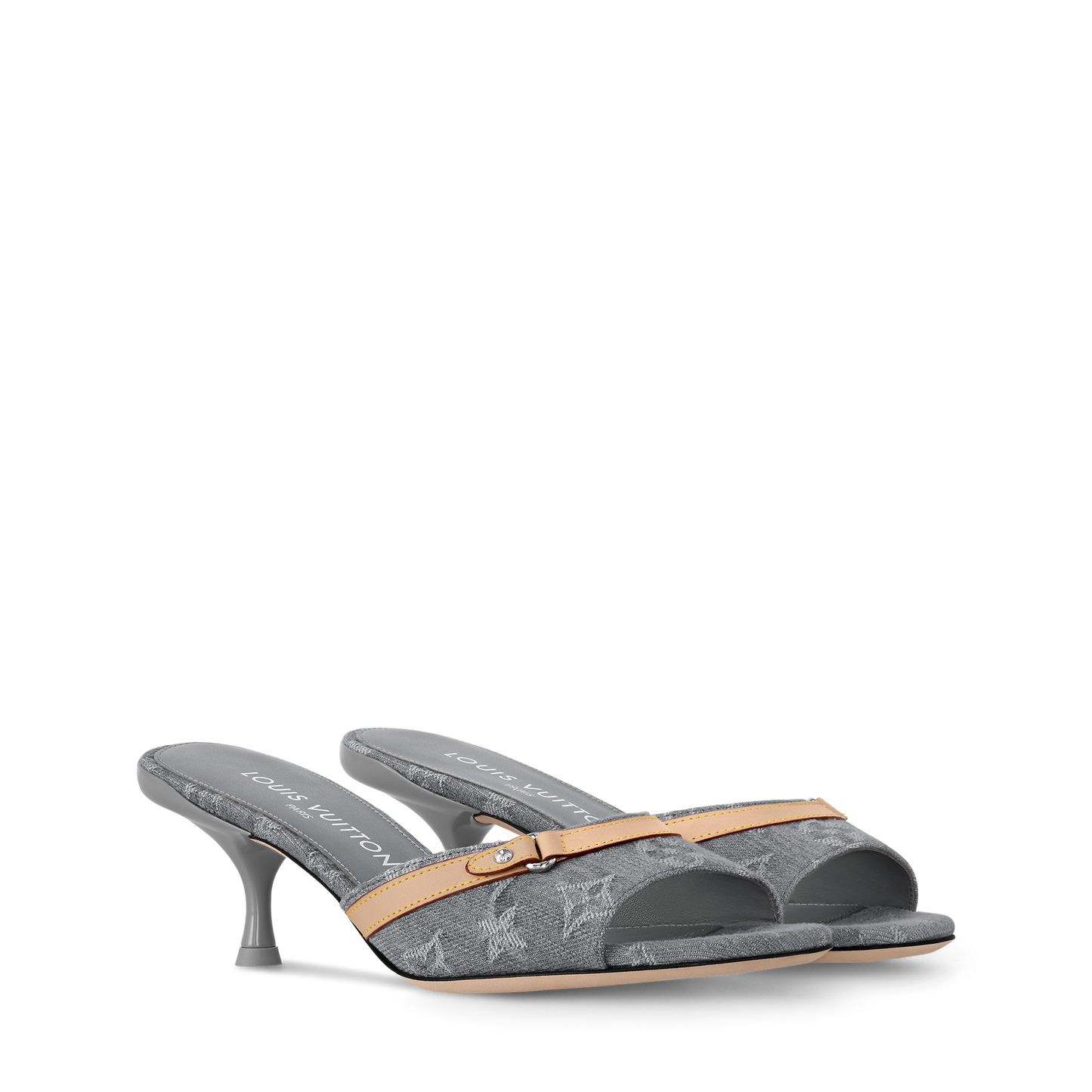 LV Monogram Heeled Mules