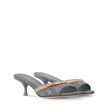 LV Monogram Heeled Mules