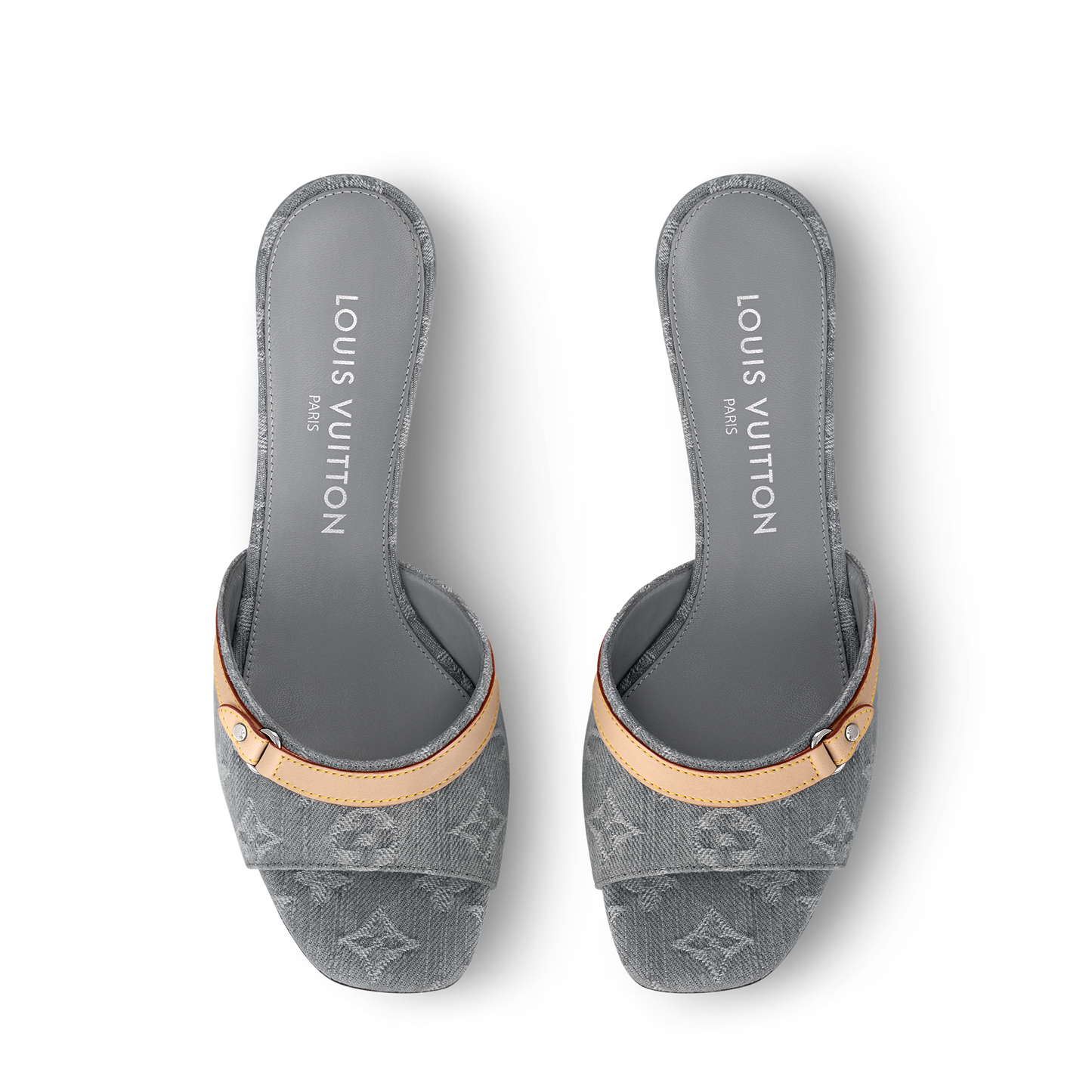 LV Monogram Heeled Mules